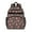 Black Daisy Flower-1, variant on Black Daisy Flower White Blooms Pattern Backpack for School,Cute School Bag,Schoolbag with Adjustable Shoulder Straps & Padded Back,15.25"x11.5"x5.25"
