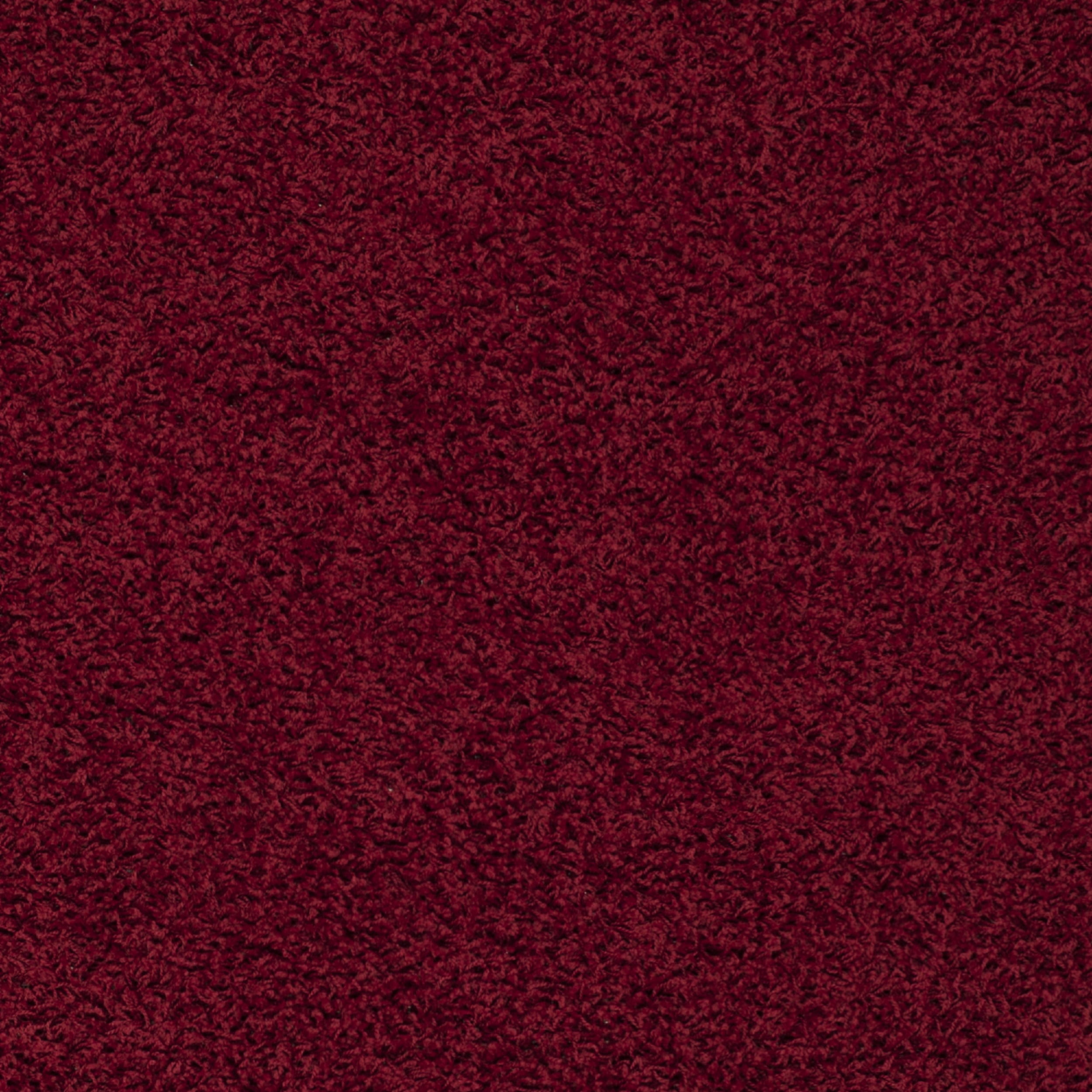 SAFAVIEH Lavena Solid Plush Shag Area Rug, Red, 4' x 6'