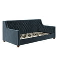 Ember Interiors Jordyn Upholstered Daybed, Twin Sofa Bed, Blue Velvet