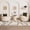Beige, Black, Gray / Eilir, variant on Hauteloom Hayah Living Room, Bedroom Area Rug - Geometric Diamond Trellis - Bohemian Transitional Moroccan - Cream, Black, Gray - 7'10" x 10'