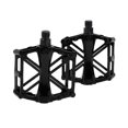 thumbnail image 1 of Pedal de bicicleta de aleación de aluminio Unique Bargains, pedal plano sin tiras reflectantes, negro, adecuado para 14mm, pedal de bicicleta antideslizante para BMX MTB bicicletas de carretera 1 par, 1 of 7