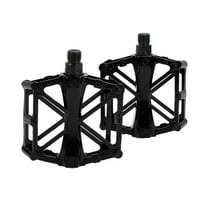 Unique Bargains Bicycle Pedal Aluminum Alloy Bike Flat Pedal Without Reflective Strips Black Fit 14mm Non-Slip Bicycle Pedal for BMX MTB Road Bikes 1Pair