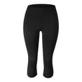thumbnail image 4 of oqasdz Womens Leggings Capri Lifting Shapewear Tummy Control Sports Workout Running Yoga Pants L, 4 of 5