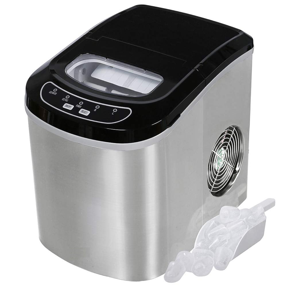CLEARANCE! 26.5 lbs Portable Icemaker, Makes 9 Ice Cubes Ready in 6