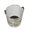 thumbnail image 3 of Daiia Lovely Bear Round Laundry Basket with Handles Thickened Waterproof Circular hamper,Dirty Clothes Storage Basket for Bedroom,Bathroom,College Dorm-Small, 3 of 8