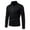 Black(zip), variant on Tawop Shirts for Men Black Pocket Tee Shirts Long Sleeve Polo Shirts Henley Flip Collar Black XL