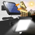 thumbnail image 3 of Luz de pared con sensor solar de tipo dividido, liviana IP65 a prueba de agua, luz de inundación de seguridad solar ajustable para jardín, garaje, pasaje, patio, césped, balcón Zhivalor 2035753-1, 3 of 4