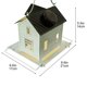thumbnail image 3 of Casa solar de alimentación para pájaros | Decoración de jardín colgante al aire libre | Comedero de patio resistente a la intemperie con energía solar para aves | Diseño de casas | Duradero para, 3 of 4