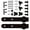 A complete set, variant on Giaone Powerful Mild Steel Sliding Door Track 100kg Weight Limit Space Efficient Plan