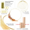 thumbnail image 3 of Juego de anillos florales con luces LED Craft Hoop MJRASG de 18 pulgadas, 3 of 9