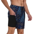 thumbnail image 2 of Sikiie Shining Christmas Tree Print Men's Double Layer Swimming Trunks, Adjustable Waistband and Pockets Sports Swimming Trunks, Beach Swimwear-3X-Large, 2 of 6