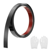 Uxcell Brushed Black Peel Stick Wall Molding Trim with Glove, Decorative Trim for Wall Mirror, 0.78"x 9.8Ft