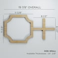 thumbnail image 2 of Ekena Millwork 19 7/8"W x 11 3/8"H x 3/8"T Small Bradley Decorative Fretwork Wood Wall Panels, Alder, 2 of 7