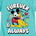 thumbnail image 3 of Disney - Furever And Always - Toddler & Youth Girls Short Sleeve Graphic T-Shirt, 3 of 5