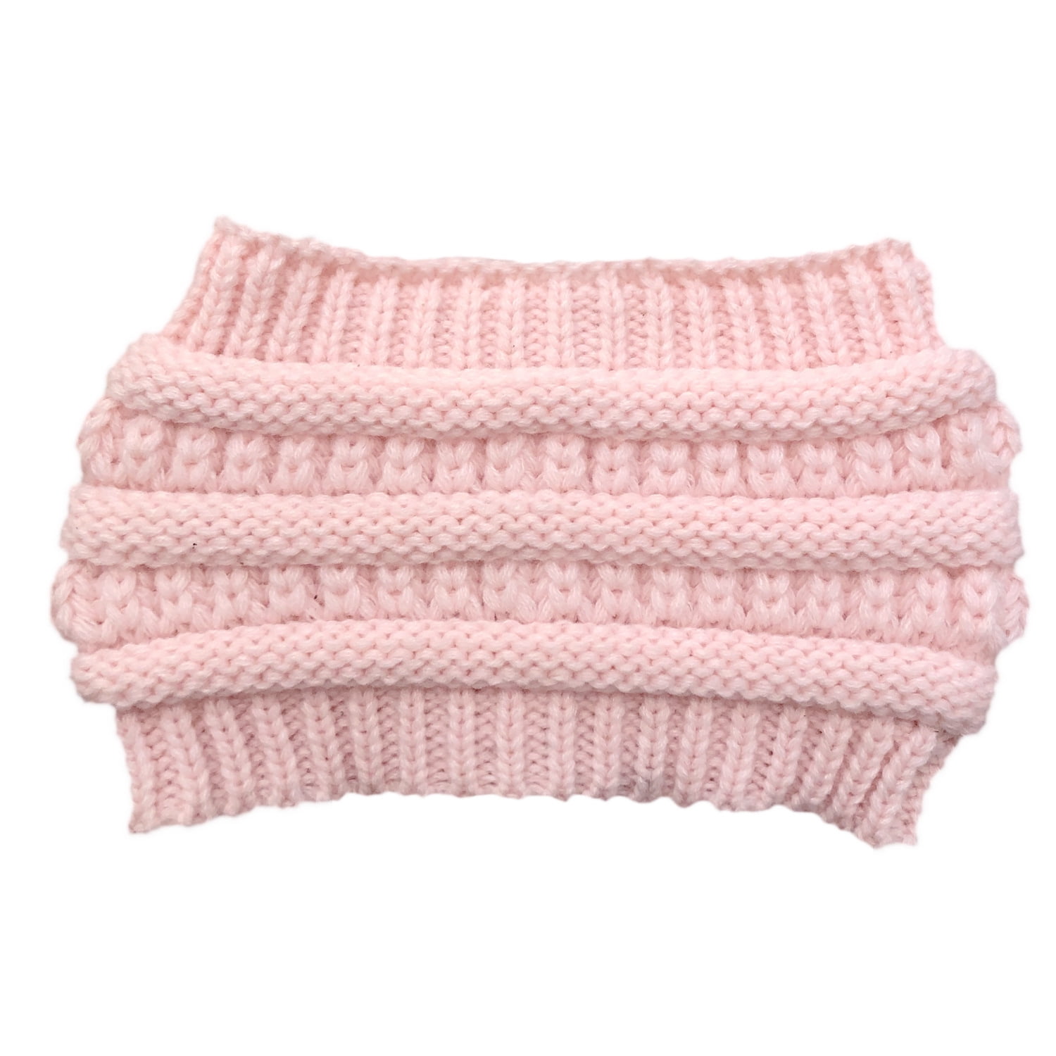 Rosoz 2 Pack Ponytail Beanie For Women - Winter Warm Cable Knit Hat With Ponytail Hole, Stretchy