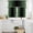 Green and Black, variant on Beige Black Ombre Kitchen Curtains Sets for Windows 24 Inch Length, Modern Gradient Abstract Art Rod Pocket Window Treatments Tier Curtains and Valances Set for Bedroom/Bathroom