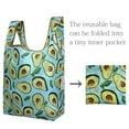thumbnail image 5 of Wrapables JoliBag Collection Reusable Shopping Bag (Set of 2), Avocado, 5 of 5