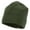 Olive, variant on Big Size Vertical Seam Polyester Fleece Short Beanie - Black XL-3XL