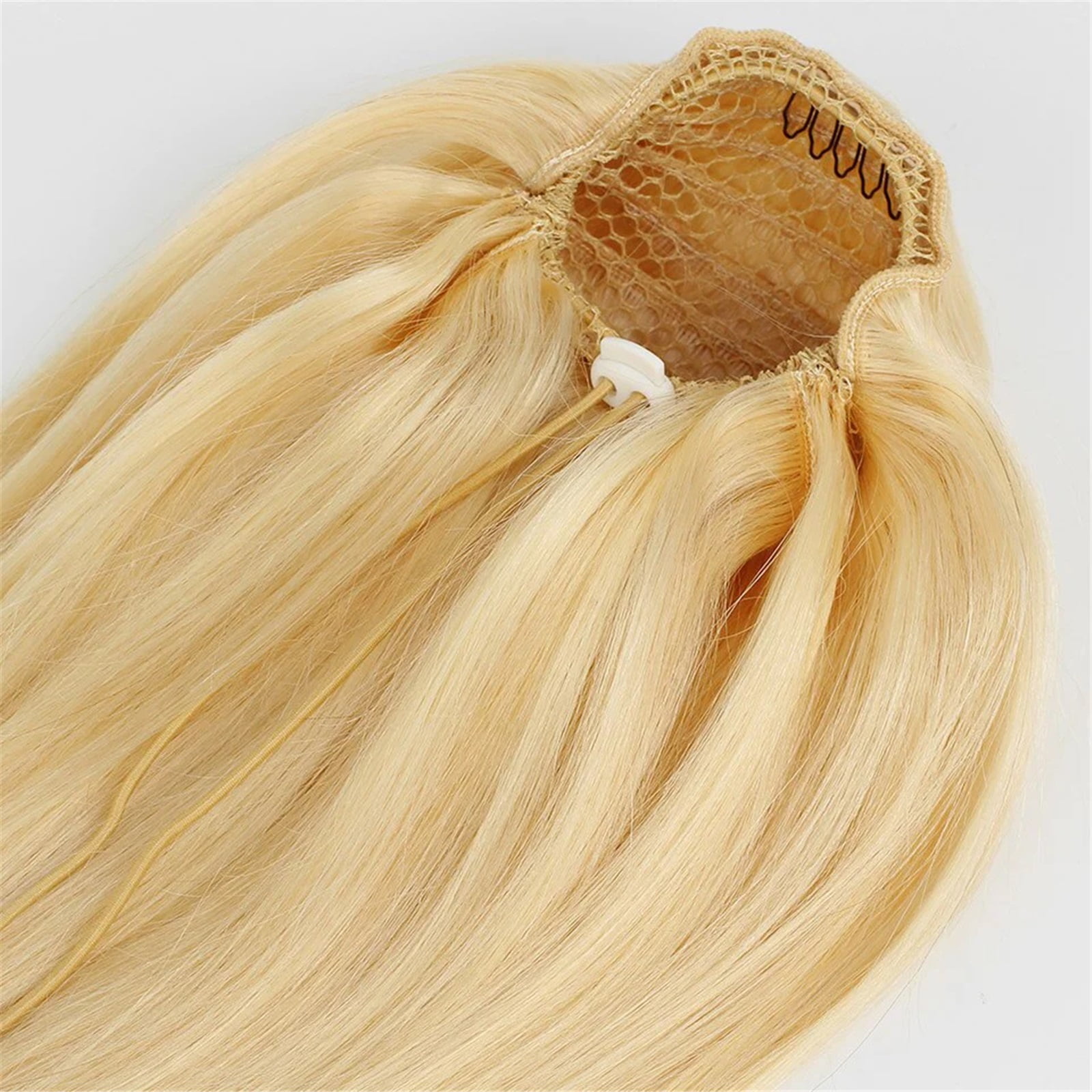 Straight Drawstring Ponytail Clip In Hair Extensions Human Hair Extensions for Women