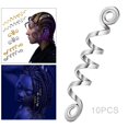 thumbnail image 3 of Vikings Spiral hair Beads Y hair Braid Rings Metal Vikings Beads Beard Jewelry for Bracelets DIY Men - , Medium 10pcs, 3 of 8