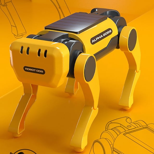 Science Education Solar Energy Robot Dog DIY Technology Small Maker Small Invention Elementary School Student Science Experiment Play