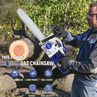 ちば Farmertec 122cc Holzfforma Blue Thunder G888 Gasoline Chainsaw