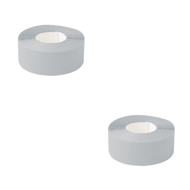 Toystoory 2 uds cinta adhesiva de PVC duradero 1 rollo cocina baño pared sellado cinta Gadgets impermeable a prueba de moho 3,2 m x 3,8 cm/2,2 CM Type1 NO1 Toystoory CBP584752