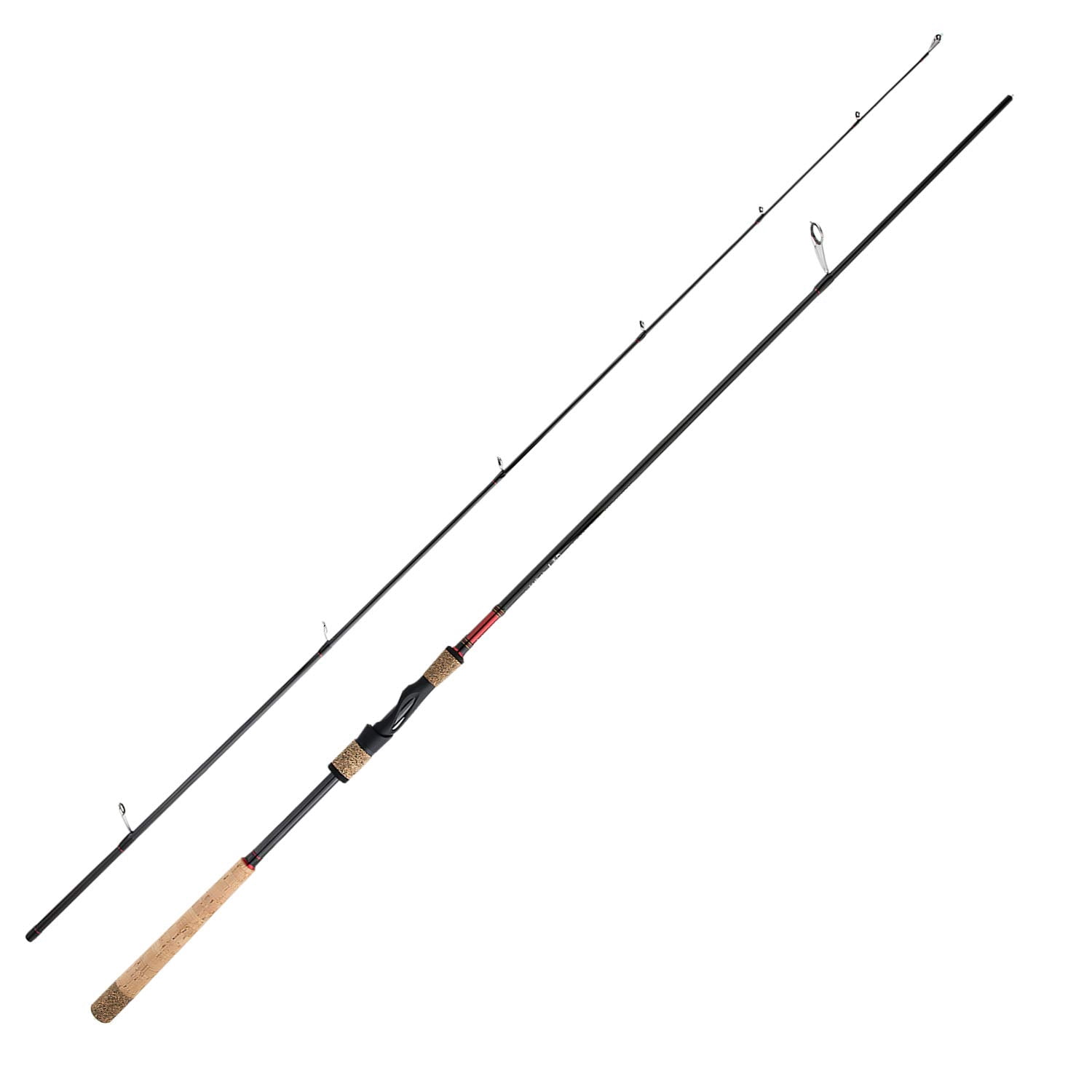 BERRYPRO Salmon Fishing Rod Steelhead Spinning Rod IM8 Carbon Walleye Fishing Rod(9'-2PC)