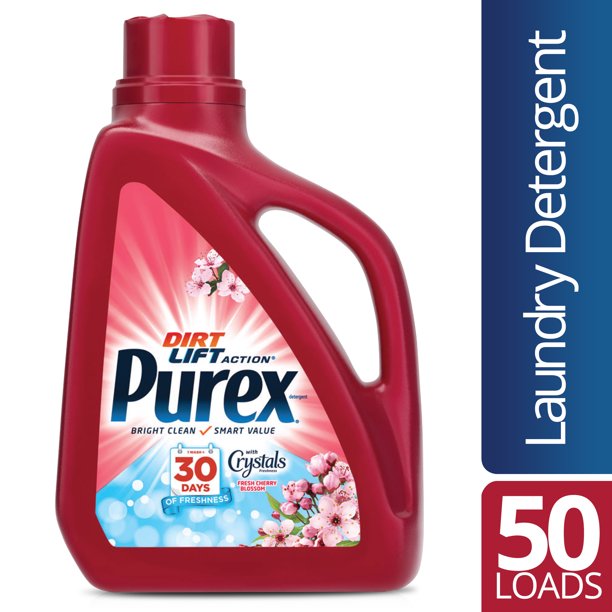 Purex Liquid Laundry Detergent with Crystals Fragrance, Fresh Cherry