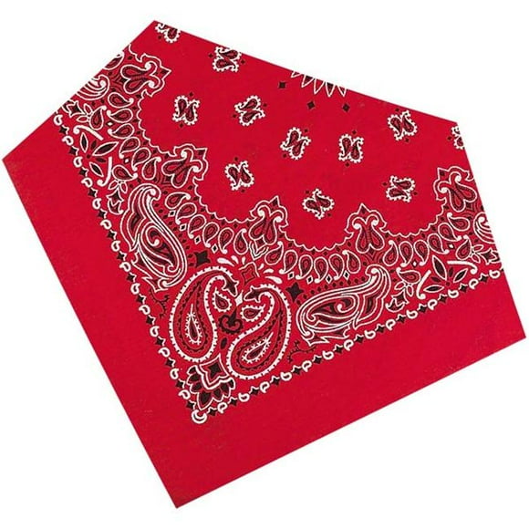 Fashion Bandanna Red Tossed Bones