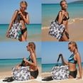 thumbnail image 4 of DODOING Unisex Large Beach Tote Bag Gym Bag Tote Bags Shoulder Bag Beach Bag with Zipper for Women Men Gym Picnic Travel Beach Shopping Work Daily Use, 4 of 7