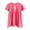 Z73-Hot Pink, variant on Fashion Girls Dresses Size 2-3 Y Toddler Short Sleeve Easter Dress Cottn Casual Jrsey Shirt Playwear Applique Dress Pink Sundress For Girl