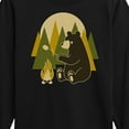 thumbnail image 3 of Instant Message - Bear Roasting Marshmallows - Toddler & Youth Long Sleeve Graphic T-Shirt, 3 of 6