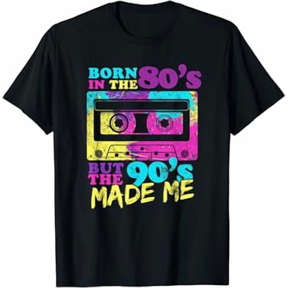 Born in the 80s but 90s Made Me Vintage Cassette T-Shirt