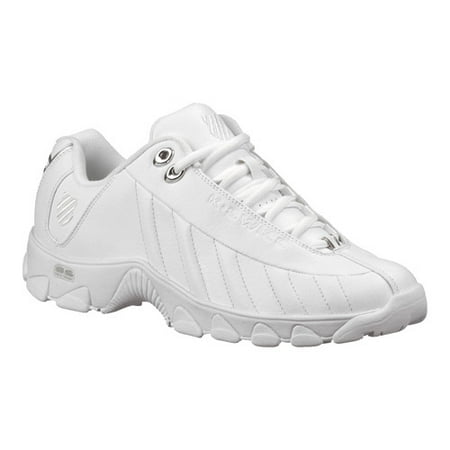 K-Swiss ST329 CMF Women  Round Toe Leather White (Best Shoes For College Men)