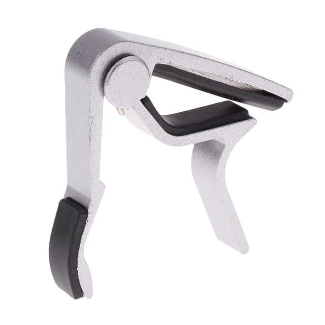 Abrazadera Tonos de Aleación Aluinio Capo para Acústica de Perno Parte , Plata Baoblaze Pinza de afinación de capo de guitarra