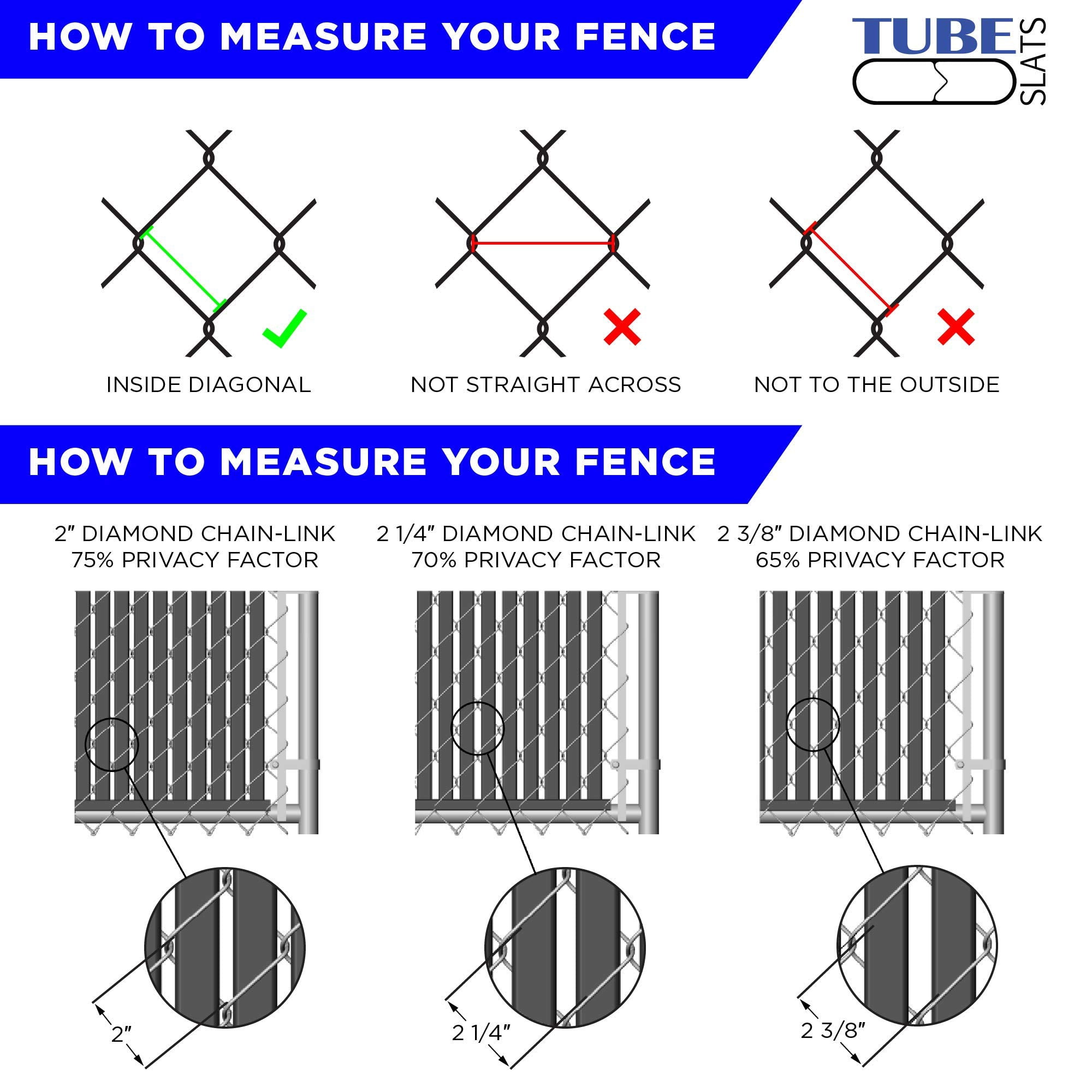 Privacy Slats for Chain Link Fence, Vertical Bottom-Locking Inserts for 6' Height, White, UV-Resistant HDPE, Easy Installation