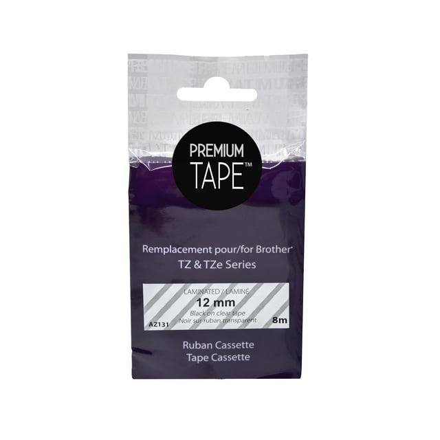 Premium Ruban d'Étiquette - Alternative pour Brother TZe-131