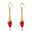 thumbnail image 2 of Conjunto de collar Aretes Y Brazalete Malubero Malu1696 Con Cristales Color rojo, 2 of 3