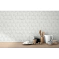 thumbnail image 2 of Fine Décor Ceramica Grey Hexagon Tile Wallpaper, 2 of 3