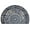 D, variant on Meggemo Bohemian Semi Circle Doormat 35.4x23.6 Inch Non Slip Crystal Velvet Entryway Rug Water Absorbent Soft Floor Mat Indoor
