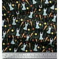 thumbnail image 2 of Soimoi Cotton Poplin Fabric Leaves,Carrot & Rabbit Kids Decor Fabric Printed Yard 42 Inch Wide, 2 of 3