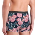 thumbnail image 3 of Goofa Rose Flowers Printed Men's Boxer Briefs Underwear, Moisture-Wicking Underwear, Trunk,Soft and Breathable Cotton Underwear-Medium, 3 of 9