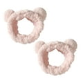 thumbnail image 2 of LShunze 2PCS Bear Ears Spa Headband No Slip Head Band for Face Wash Makeup Skincare Facial Headband Elastic Hair Band Carol Fleece Headbands for Women Girls, 2 of 8