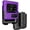 Purple, variant on Case with Clip for Motorola RAZR 2022 Flip Phone, Nakedcellphone [Grid Texture] Slim Hard Shell Cover and [Rotating/Ratchet] Belt Hip Holster Holder Combo for Moto RAZR 3 5G