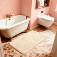 thumbnail image 5 of Evlmd Bathroom Rugs, Beige Shaggy Soft and Absorbent Bath Rug, Non-Slip, Thick Plush Machine Washable Dry Bath Mats for Bathroom, Tub and Shower, 24" x 36", 5 of 6