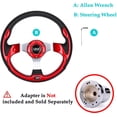 thumbnail image 6 of 10L0L Golf Cart Steering Wheel Fits EZGO TXT RXV,Club Car DS Precedent,Yamaha G29 Drive and others - Red ( Adapter not Include), 6 of 6
