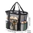 thumbnail image 3 of Fmbmuo Large Beach Tote Bags for Women with 9 Pockets, Mesh Travel Bags for Beach Pool Cruise Quick Dry, 3 of 4