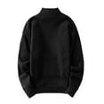 thumbnail image 5 of Mens Sweater - Autumn Winter Solid Color Half Turtleneck Long Sleeve Bottoming Sweater Jacket, Warm Layering Piece, Office Casual Wear, Soft Knit Material, High - Quality Men's Clothing, 5 of 7