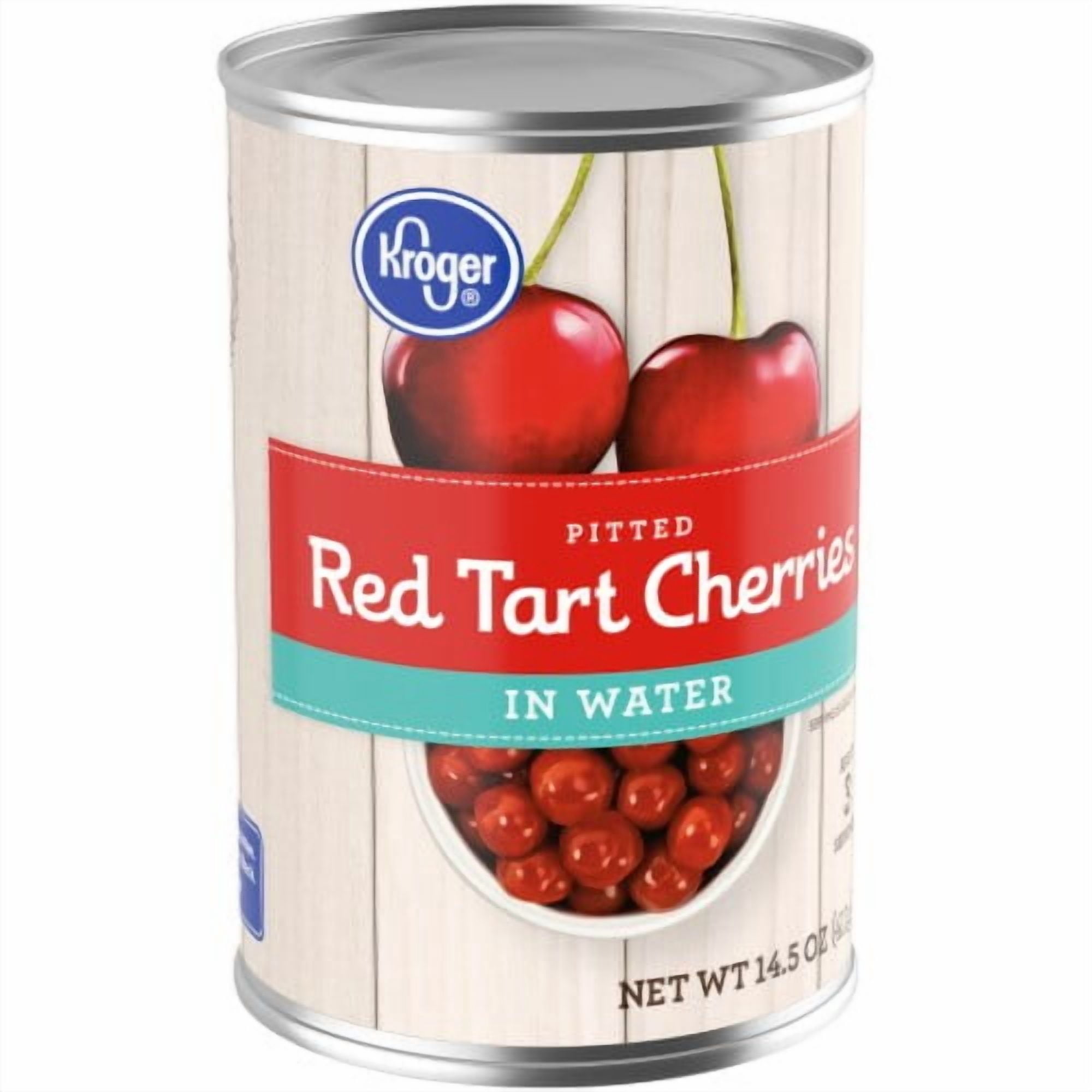 KR Canned Pitted Red Tart Cherries in Water 14.5 oz - Pack of 2